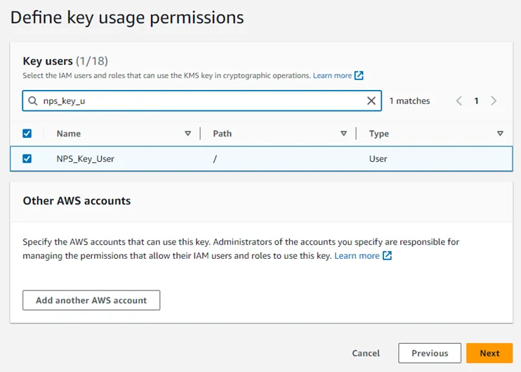 Add Key User