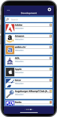 Mobile App - global passwords