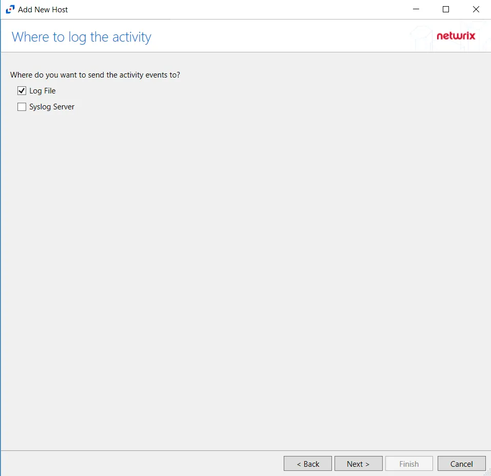 Where to log the activity