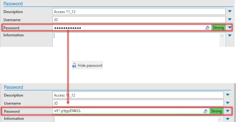 Show password