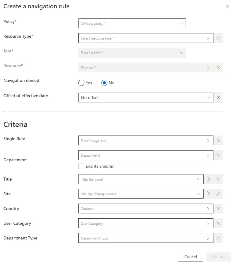 Create a Navigation Rule